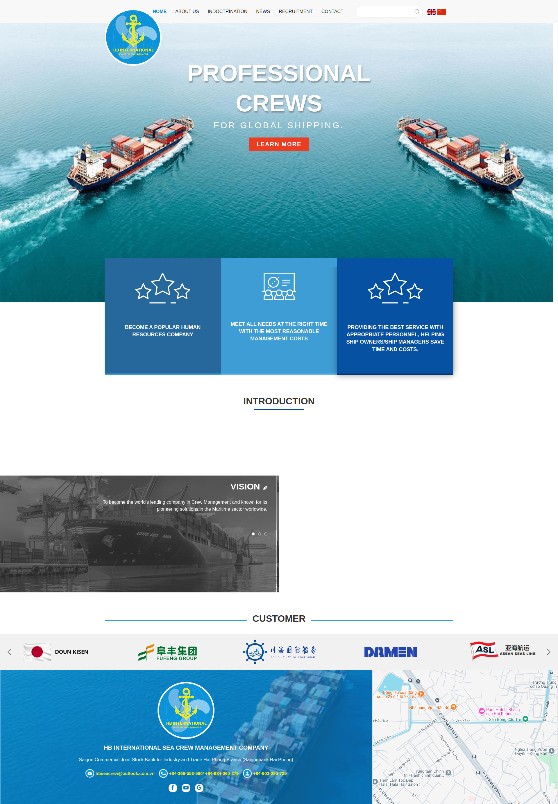 Công ty dịch vụ tàu biển HBSeacrew