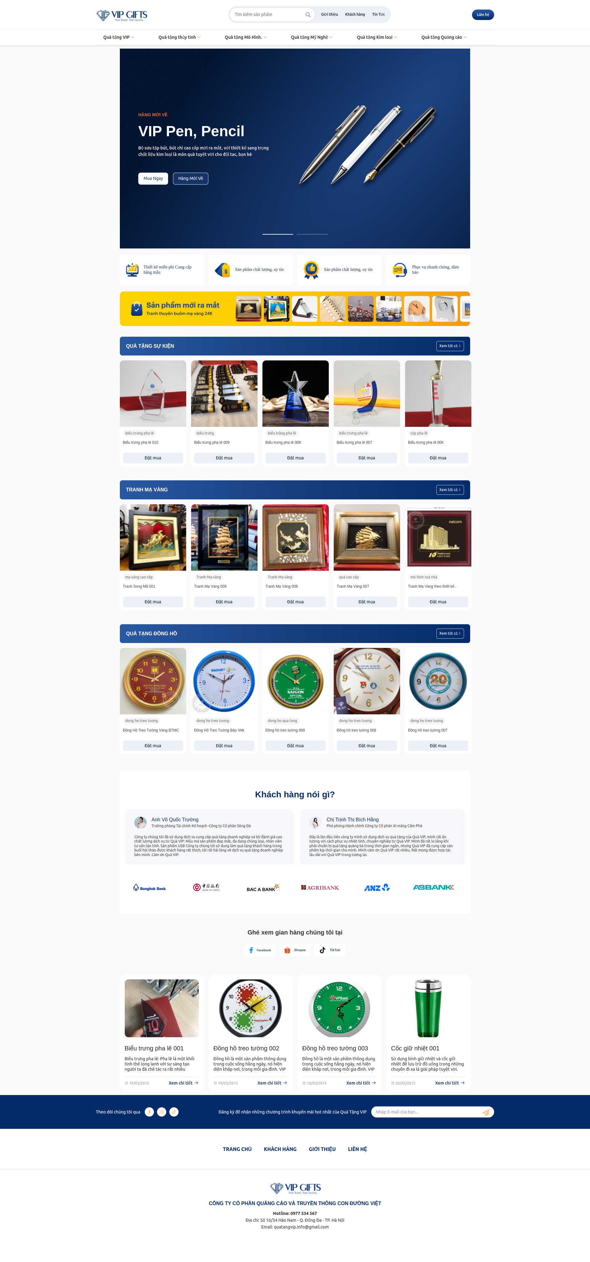 Website Quà Tặng Vip